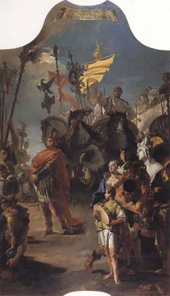 Giambattista Tiepolo The Triumph of Marius oil painting picture